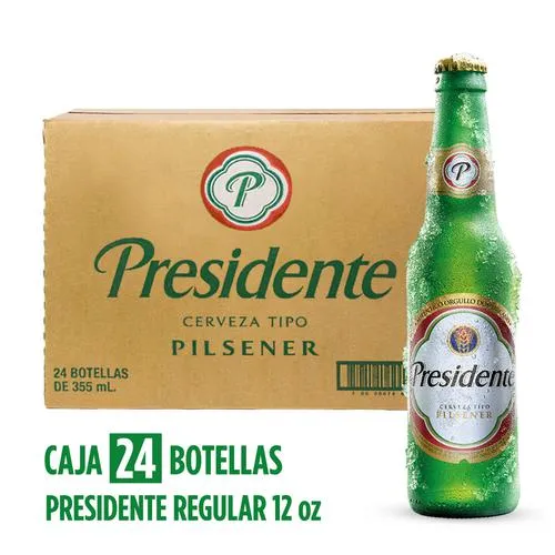 Cerveza Presidente de botella