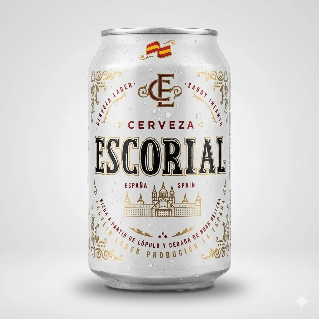 Cerveza Escorial de lata 330ml
